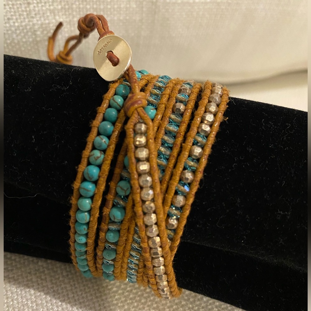 Chan Luu Turquoise Mix Five Wrap Bracelet